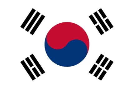 Korea Flag 15x22cm